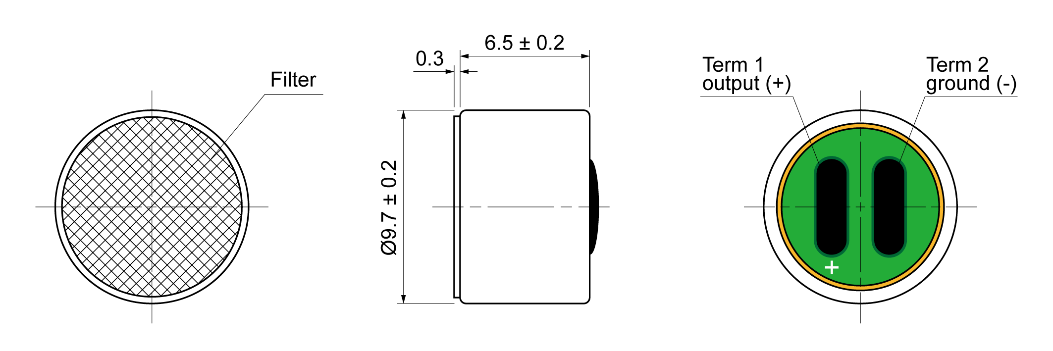 CMO9765-3022-392S-1033 Mechanical Drawing